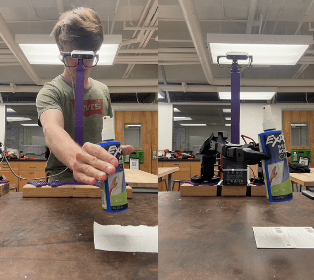 Hand Shadowing Robot Teleoperation